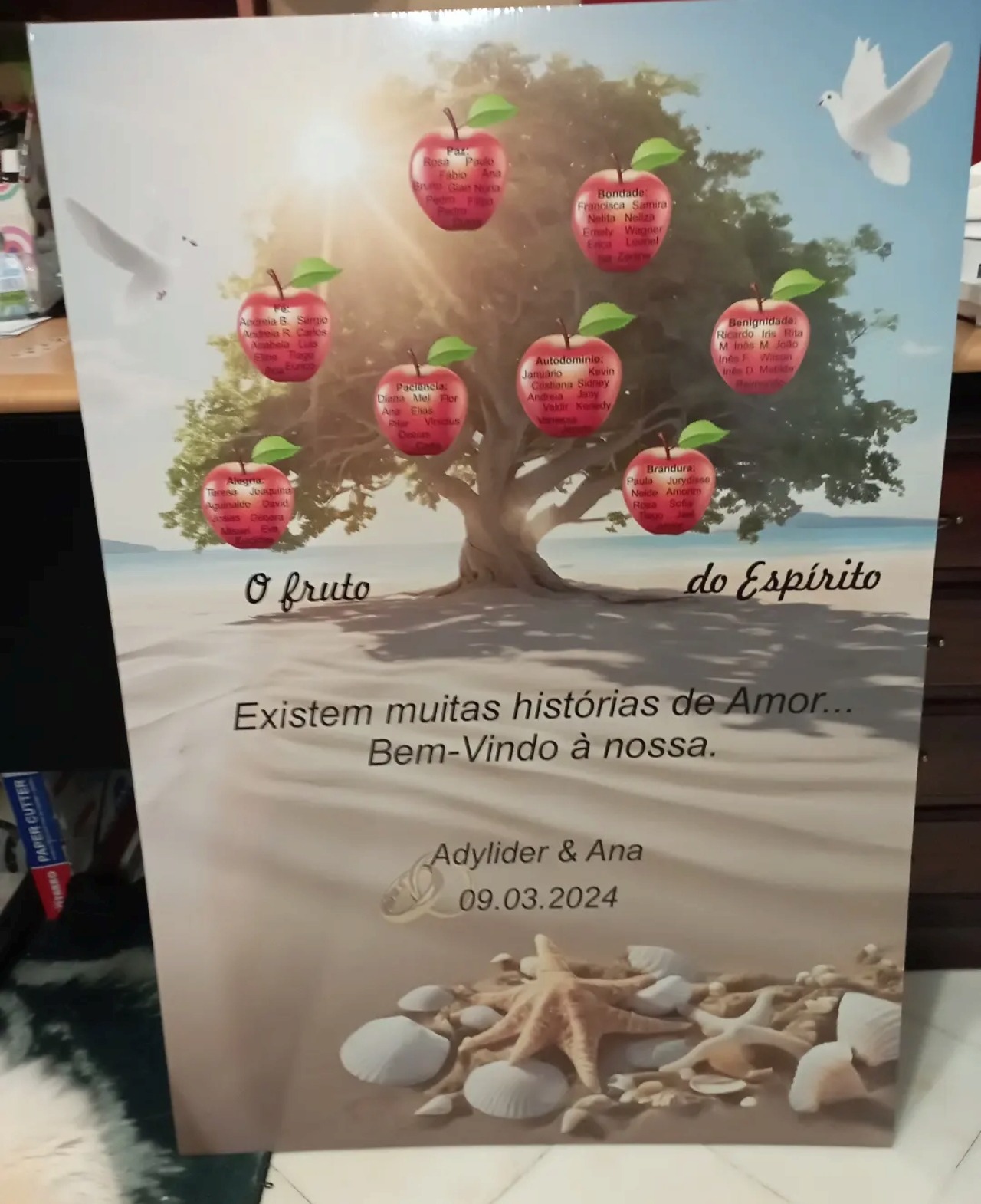 Placards de boas-vindas